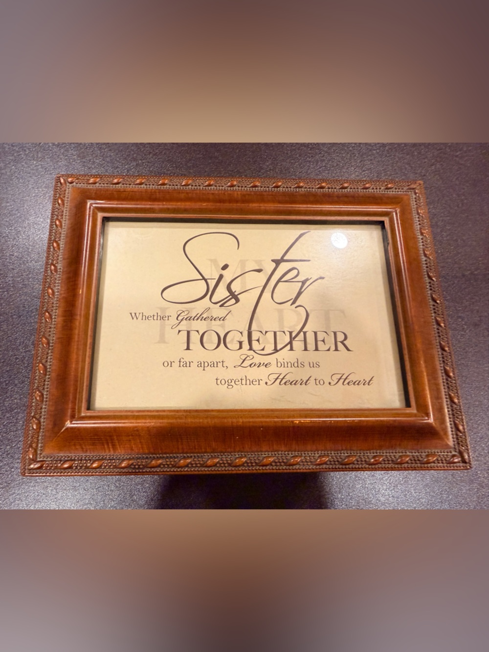 Ornate Brown Wood Picture Frame - Home Accents
